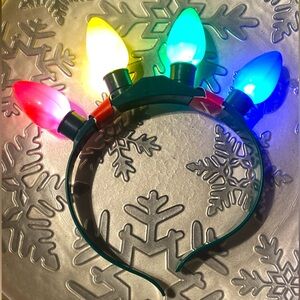 Christmas lights headband